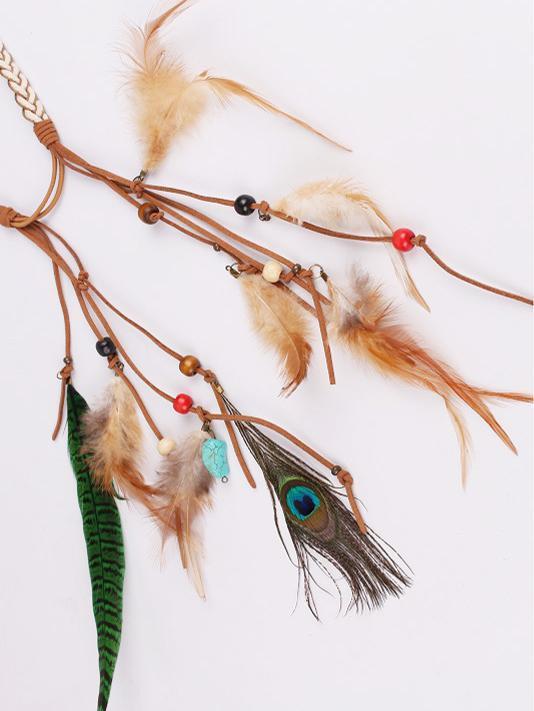 Gypsy Peacock Feathers Headwear Accessories