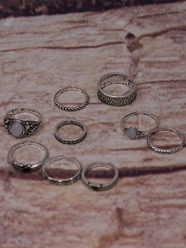 Arrow And Leaf Carved Vintage Rings Accessories