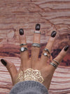 Arrow And Leaf Carved Vintage Rings Accessories