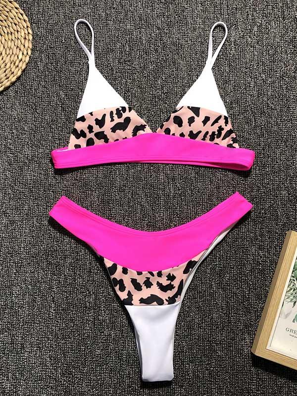 Split-joint High Waist Bikini Swimsuit