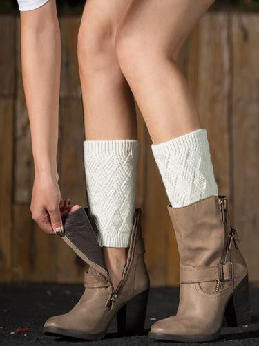 Fahion Rhombus Knitting Leg&Ankle Warmers