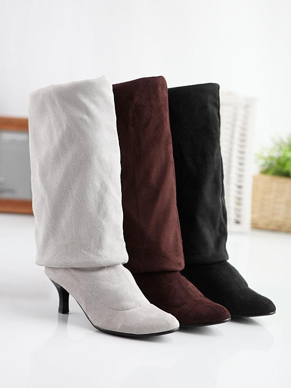 Suede pure high boots