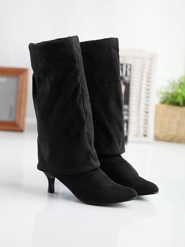 Suede pure high boots