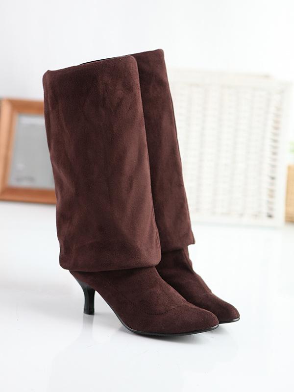 Suede pure high boots