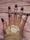 2 Styles Bohemian Vintage Silver Plated Rings Accessories