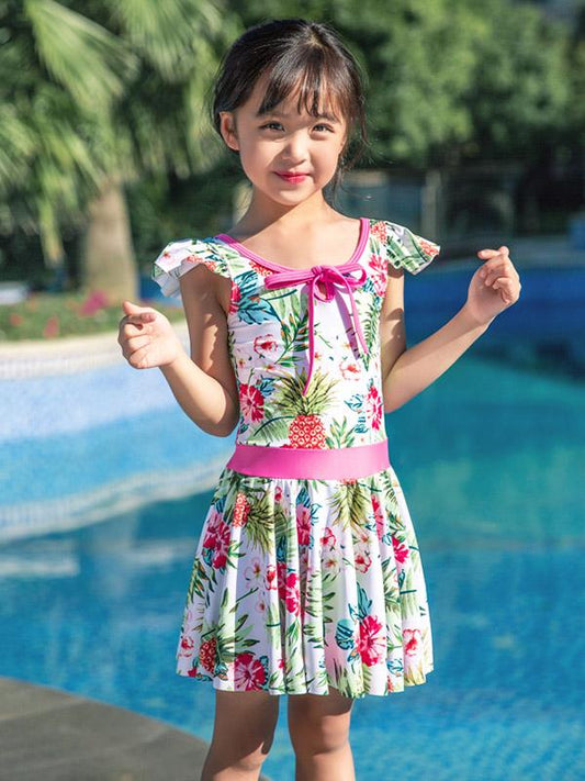 AONIHUA Princess Dress Floral Swimwear