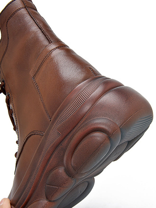 Leisure Fashion Cow Leather Martin Boots