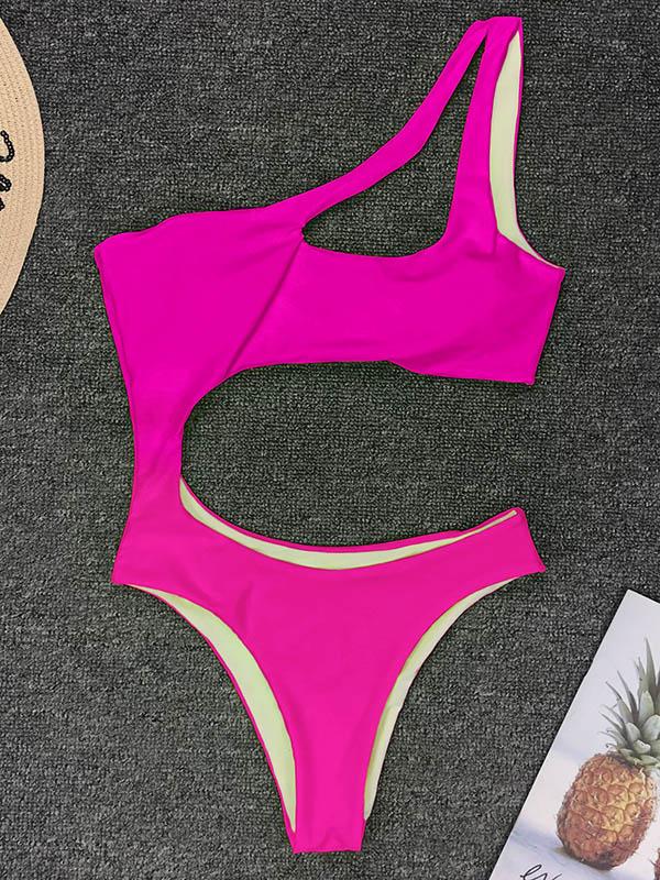 Neon Hollow One Piece Swimsuit