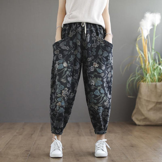 Buykud Floral Printed Comfortable Loose Harem Pants