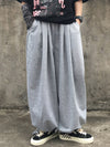 Casual Solid Color With Pocket Elasticity High-Waist Wide Legs Pants
