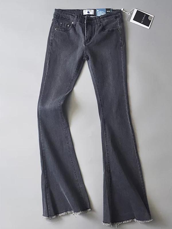 Elastic Bell-bottoms Jean Pants Bottoms