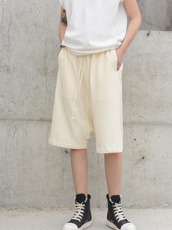 Loose Solid Harem Pants Shorts