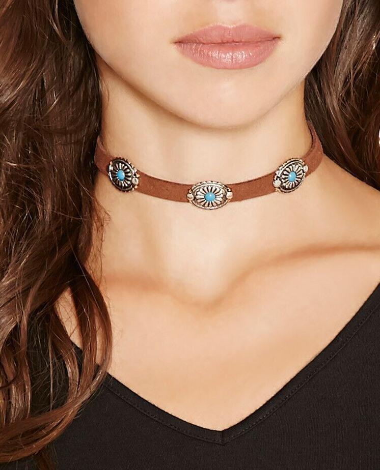 Fashion Simple Choker Clavicalis Turquoise Necklaces Accessories