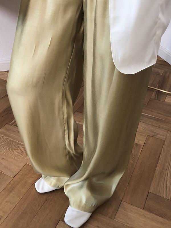 Loose Silk Fabrics Pants