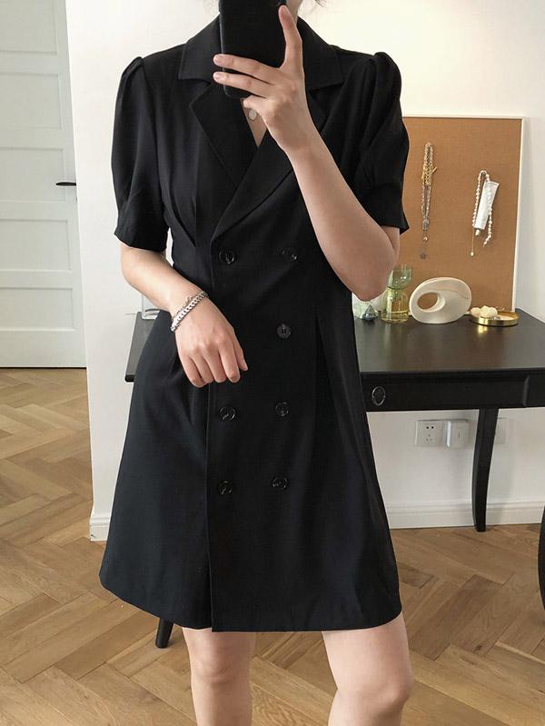 Vintage Fashion V-neck Suit Dress