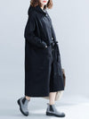 Loose Oversize Solid Winter Trench Coat