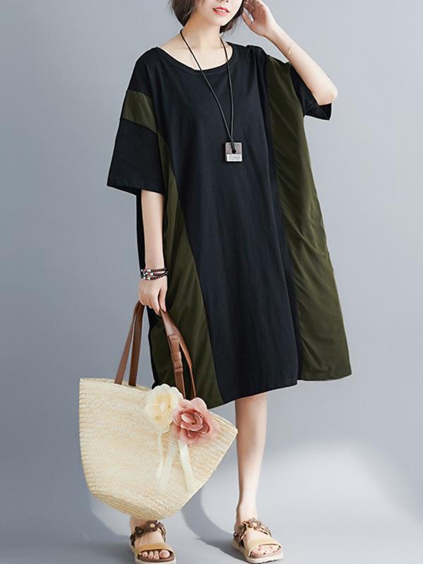 New Loose Oversize Split-joint Dress