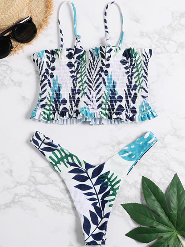 Smock Bandeau Bikini Set