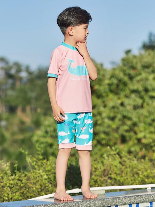 AONIHUA Whale Printed Boy Swimwear