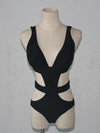 Black Bandage Sexy One-piece Swimwear