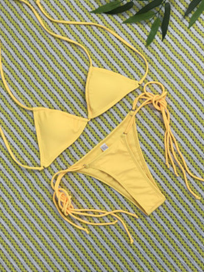 Popular Solid Bikini Set