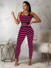 Fashion Striped Long Jumpsuits