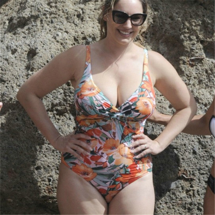 Big lady big size fat woman ONE-PIECE SWIMSUIT