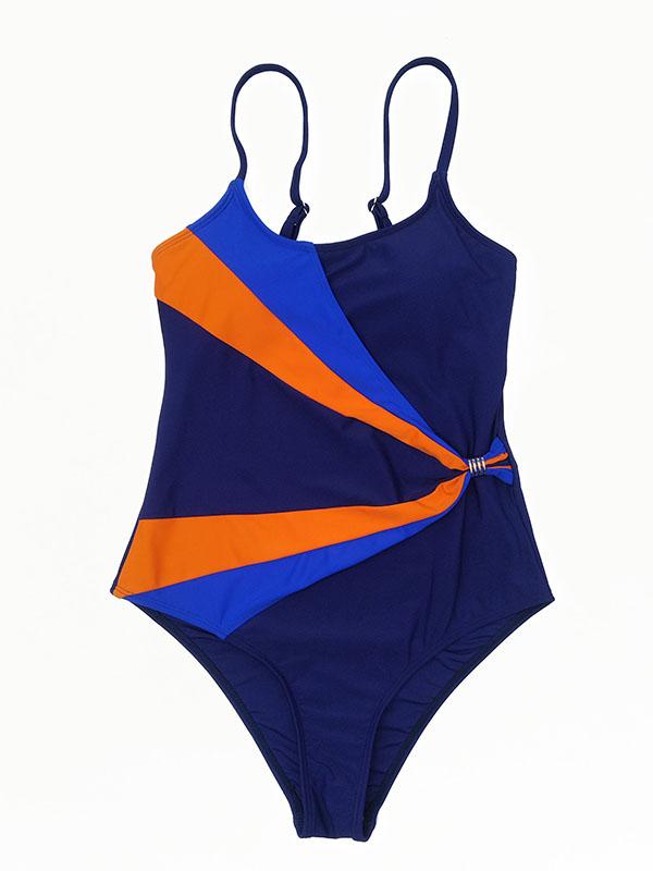 Color Matching Sexy One-piece Swimwear