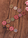 About 100Pcs Multi-Color Floral Pattern Buttons