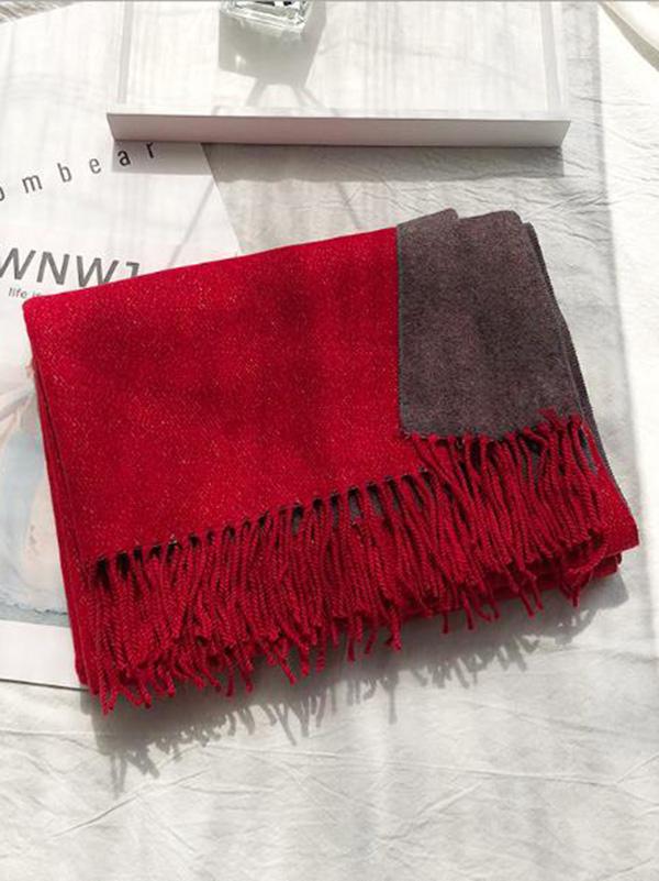 Two-sided Cotton Warmer Scarf