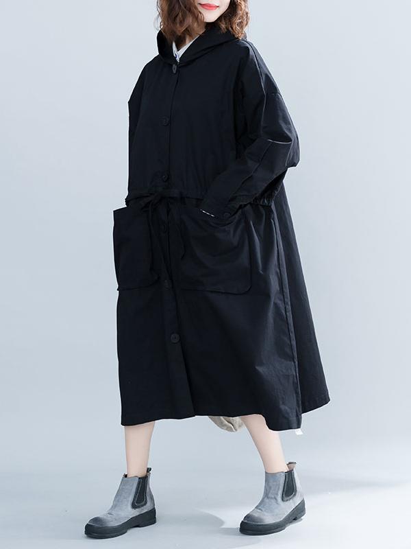 Loose Oversize Solid Winter Trench Coat