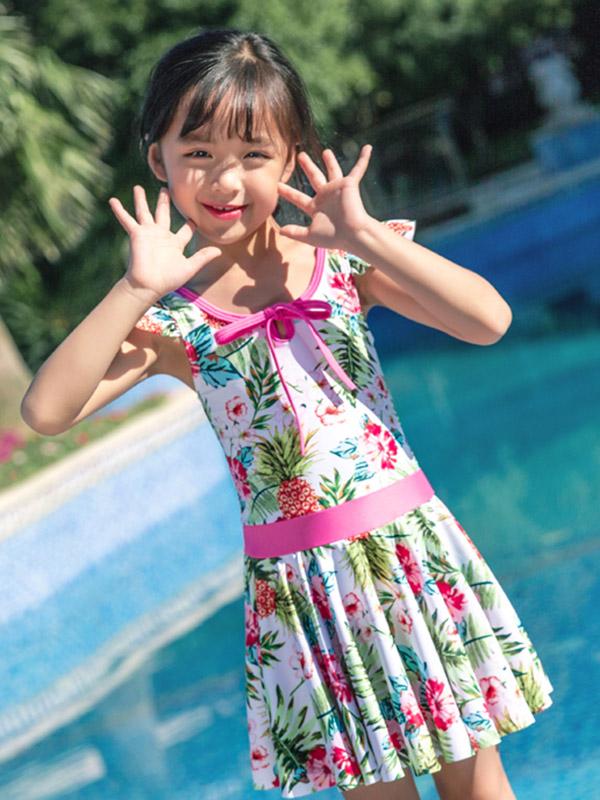 AONIHUA Princess Dress Floral Swimwear