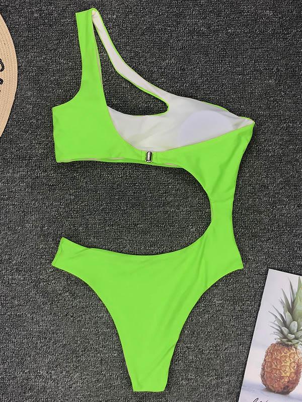 Neon Hollow One Piece Swimsuit