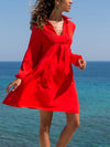 3 Colors Long Sleeves Mini Dresses