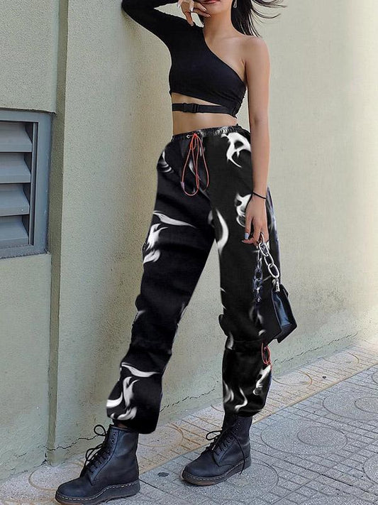 Drawstring Ankle-tied Pants