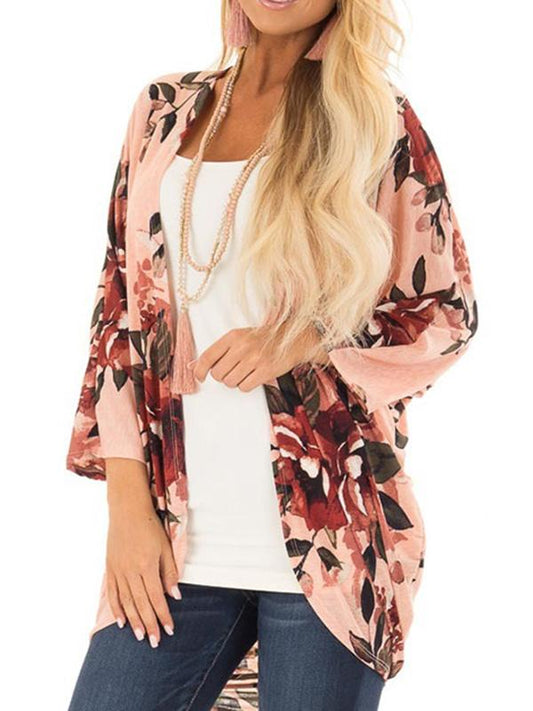 Bohemia Floral Printed Cover-up Outwear