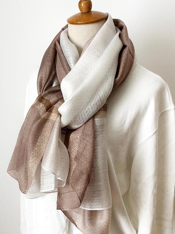 Silk Fashion Split-color Soft Scarf