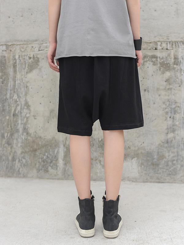 Loose Solid Harem Pants Shorts