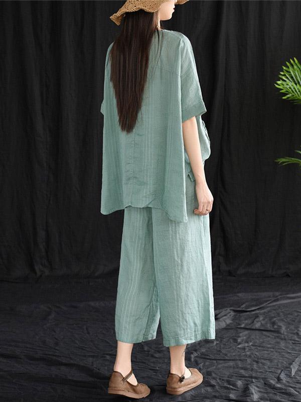 Vintage Loose Oversize Top&Bottom