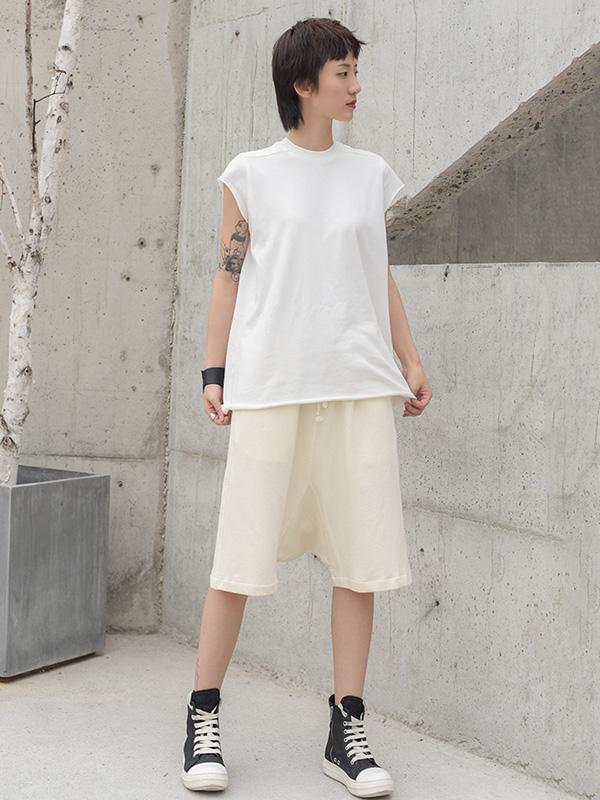 Loose Solid Harem Pants Shorts