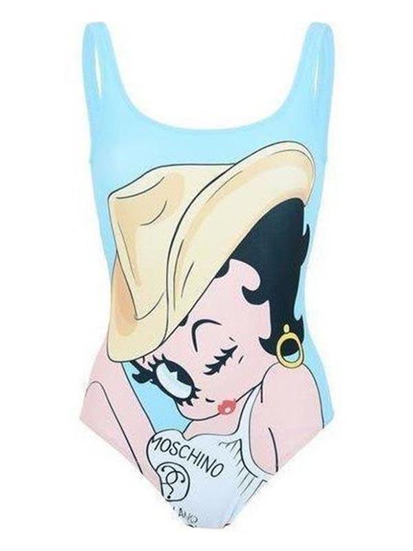 Sexy Vest Cartoon Series One-Piece Bikini Swimwear