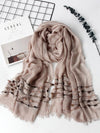 6 Colors Bohemia Tasseled Scarf