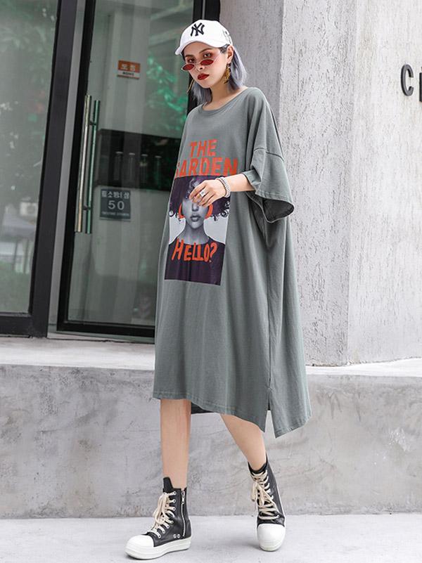 Loose Printed Comfortable Dress