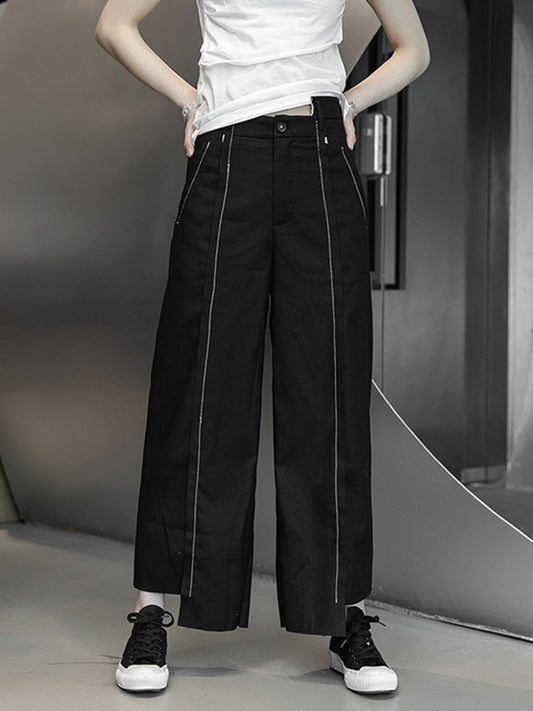 Stylish Asymmetric Loose Column Pants