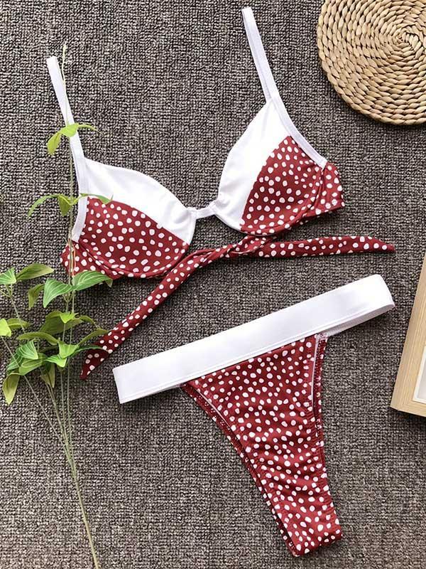 Sexy  Polka-Dot Bikinis Swimwear