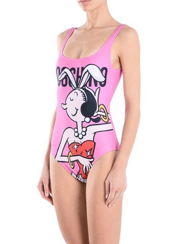 Sexy Vest Cartoon Series One-Piece Bikini Swimwear