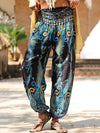 4 Colors Elastic Waist Wide Leg Casual Pants