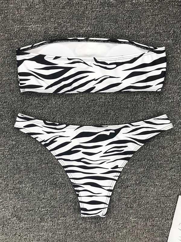 Bandeau Thong Bikini Swimsuit