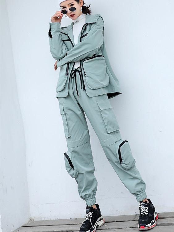 Cool Multi-pocket Detachable Split-joint Overall Suits