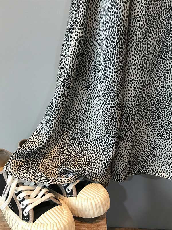 Stylish Leopard A-Line Loose Skirts